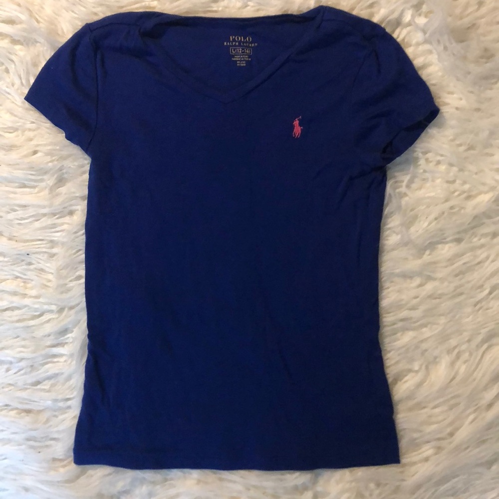 Blue and pink Polo shirt!!